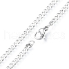 Men's 201 Stainless Steel Cuban Link Chain Necklace NJEW-N050-A06-3-45P-2