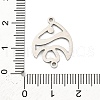 Non-Tarnish 201 Stainless Steel Connector Charms STAS-N103-435#-P-3