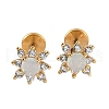 304 Stainless Steel Opal Stud Earrings EJEW-B143-01G-07-4