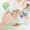 Glass Mobile Straps HJEW-GO00065-3