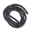 Natural Red Corundum/Ruby and Sapphire Beads Strands G-G989-A05-A-6