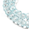 Transparent Baking Paint Glass Beads Strands X1-DGLA-A034-T4mm-D06-3