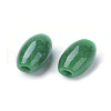 Natural Myanmar Jade/Burmese Jade European Beads G-E418-64-2