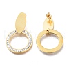 304 Stainless Steel Dangle Stud Earrings EJEW-E261-16G-2