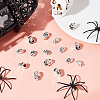 HOBBIESAY 40Pcs 4 Styles Halloween Theme Tibetan Style Alloy Beads FIND-HY0003-85-4
