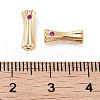 Brass Micro Pave Cubic Zirconia KK-C051-57G-02-3