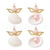 Clam Shell Pendants PALLOY-MZ00717-02-1