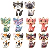 10Pcs Alloy Enamel Pendants ENAM-FS0001-82-1