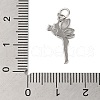 Rack Plating Brass & Clear Cubic Zirconia Pendants KK-S372-12P-3