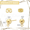 50Pcs 304 Stainless Steel Stud Earring Findings STAS-YW0001-89-2