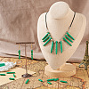 20Pcs Synthetic Turquoise Graduated Spike Beads G-TA0001-44-6