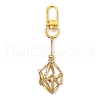 304 Stainless Steel Empty Stone Holder Chain Pouch Pendant Decorations HJEW-JM01885-02-1