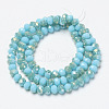 Electroplate Opaque Glass Beads Strands EGLA-A034-P4mm-H09-2