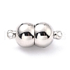 Tarnish Resistant 304 Stainless Steel Magnetic Clasps with Loops STAS-M290-03P-1