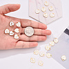 Light Gold Plated Alloy Enamel Pendants ENAM-R055-05A-9