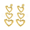 304 Stainless Steel Stud Earrings for Women EJEW-D113-01G-1