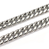 Tarnish Resistant 304 Stainless Steel Cuban Link Chains CHS-L001-52-1