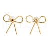 304 Stainless Steel Stud Earrrings EJEW-U065-01A-G-2