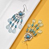 Alloy & Acrylic & Rhinestone Chandelier Earrings for Women EJEW-G426-03P-01-3