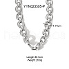 Stainless Steel Oval Link Chain Necklaces for Unisex XX1878-2-1