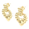 Rack Plating Brass Dangle Stud Earrings EJEW-M223-13G-1