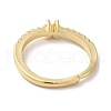 Rack Plating Brass Clear Cubic Zirconia Constellation Adjustable Rings for Women RJEW-S407-08G-04-3