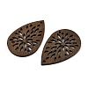 Walnut Wood Pendants WOOD-A025-04G-2