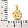 304 Stainless Steel Charms STAS-H227-01G-S-3