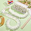 MAYJOYDIY US 5 Yards 2-Layer Polyester Pleated Ribbon OCOR-MA0001-13-4