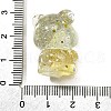 Transparent Resin Little Bear Ornament RESI-S015-01G-3