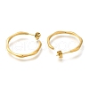 Ion Plating(IP) 304 Stainless Steel Ring Stud Earrings for Women EJEW-S227-57G-2