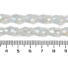 Opaque Solid Color Electroplate Glass Beads Strands EGLA-N013-J8mm-B02-4