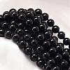 Baking Painted Shell Pearl Round Bead Strands BSHE-L011-6mm-B010-1