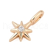 Brass Micro Pave Cubic Zirconia Pendants KK-Q096-04A-G-2