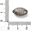 Brass Micro Pave Cubic Zirconia Beads KK-L229-022P-3