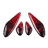 Transparent Resin Wing Earrings Pendants FIND-TAC0006-60A-1