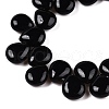 Natural Black Stone Beads Strands G-T138-129-3
