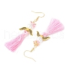 Angel 304 Stainless Steel Dangle Earrings EJEW-MZ00409-4