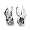 Tibetan Style Rack Plating Alloy Pendants PALLOY-K010-02AS-2