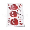 Halloween Theme PVC Static Stickers DIY-F133-05-1