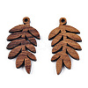 Natural Walnut Wood Pendants X-WOOD-T023-15-1