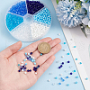 GOMAKERER 12 Strands 6 Colors Glass Beads Strands EGLA-GO0001-07A-3