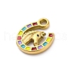 304 Stainless Steel Enamel Pendants STAS-B085-33G-2