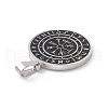 304 Stainless Steel Pendants STAS-G285-05AS-3