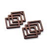 Walnut Wood Laser Cut Pendants WOOD-Q051-01D-2