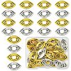 30Pcs 2 Colors Tibetan Style Alloy Bead Frame TIBE-YW0001-63-1
