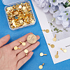 SOFPLATE 120Pcs Alloy Glue On Flat Pad Pendant Bails FIND-SP0001-88G-3