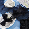 7 Yards Polyester Ruffled Ribbon OCOR-WH0060-89A-4