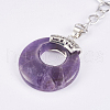 Natural Amethyst Keychain KEYC-P041-D23-3