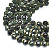Natural Green Kambaba Jasper Beads Strands G-C116-A25-02-3